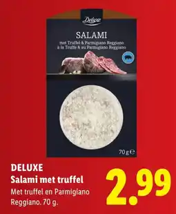 Lidl Deluxe Salami met truffel aanbieding
