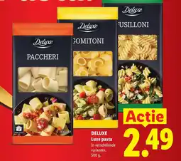 Lidl Deluxe Luxe pasta aanbieding