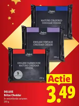 Lidl Deluxe Britse Cheddar aanbieding
