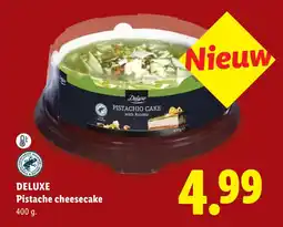 Lidl Deluxe Pistache cheesecake aanbieding
