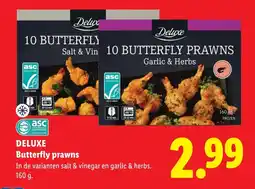 Lidl Deluxe Butterfly prawns aanbieding