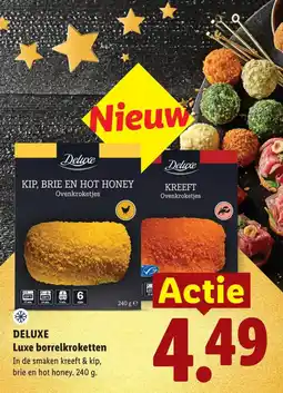 Lidl Deluxe Luxe borrelkroketten aanbieding
