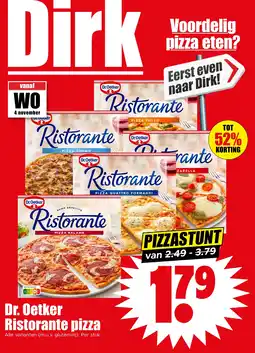 Dirk Dr. Oetker Ristorante pizza aanbieding
