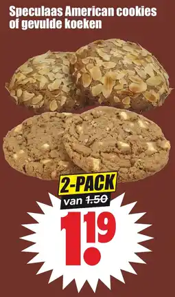 Dirk Speculaas American cookies of gevulde koeken aanbieding