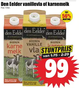 Dirk Den Eelder vanillevla of karnemelk aanbieding