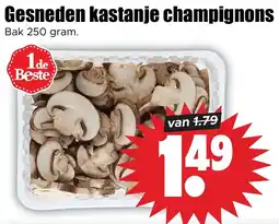 Dirk Gesneden kastanje champignons aanbieding