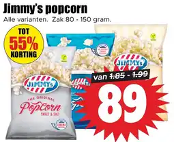 Dirk Jimmy's popcorn aanbieding