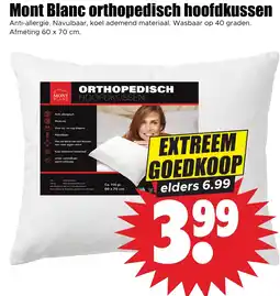 Dirk Mont Blanc orthopedisch hoofdkussen aanbieding
