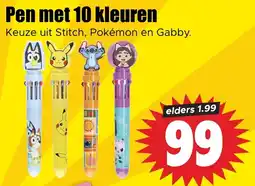 Dirk Pen met 10 kleuren aanbieding