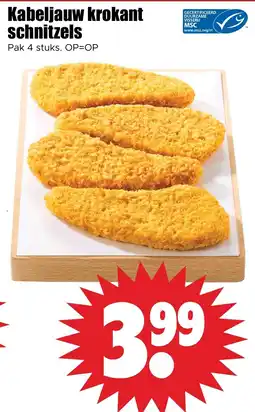 Dirk Kabeljauw krokant schnitzels aanbieding