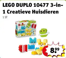 Kruidvat LEGO DUPLO 10477 3-in-1 Creatieve Huisdieren aanbieding