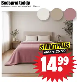 Dirk Bedsprei teddy aanbieding