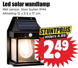 Dirk Led solar wandlamp aanbieding