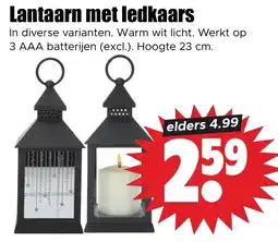 Dirk Lantaarn met ledkaars aanbieding