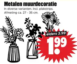 Dirk Metalen muurdecoratie aanbieding