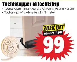 Dirk Tochtstopper of tochtstrip aanbieding