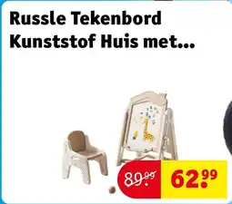 Kruidvat Russle Tekenbord Kunststof Huis met Stoel aanbieding