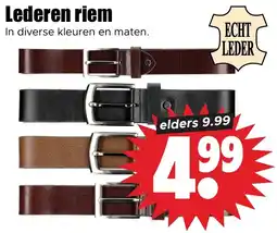 Dirk Lederen riem aanbieding