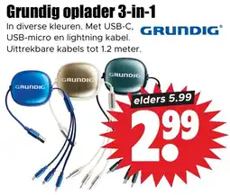 Dirk Grundig oplader 3-in-1 aanbieding