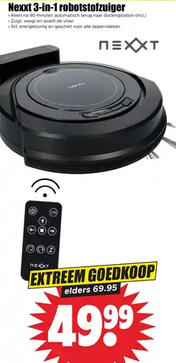 Dirk Nexxt 3-in-1 robotstofzuiger aanbieding