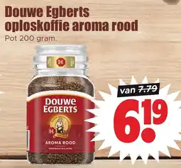Dirk Douwe Egberts oploskoffie aroma rood aanbieding