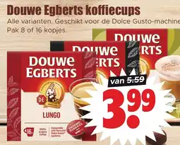 Dirk Douwe Egberts koffiecup aanbieding