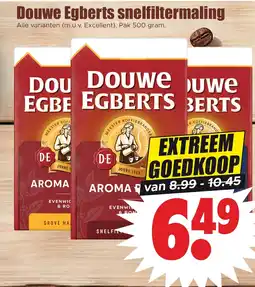 Dirk Douwe Egberts snelfiltermaling aanbieding