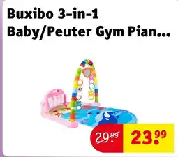 Kruidvat Buxibo 3-in-1 Baby/Peuter Gym Piano Speelmat voor Baby's Oceaan aanbieding