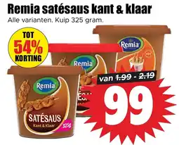 Dirk Remia satésaus kant & klaar aanbieding