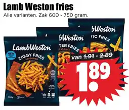 Dirk Lamb Weston fries aanbieding