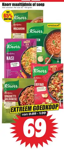 Dirk Knorr maaltijdmix of soep aanbieding