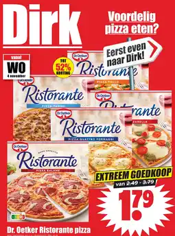 Dirk Dr. Oetker Ristorante pizza aanbieding