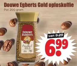Dirk Douwe Egberts Gold oploskoffie aanbieding