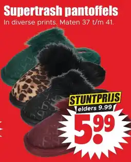 Dirk Supertrash pantoffels aanbieding
