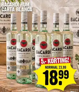 Super Dirck 3 Bacardi rum carta blanca aanbieding