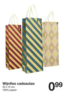 Zeeman Wijnfles cadeautas aanbieding