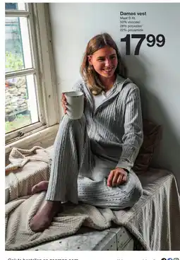 Zeeman Dames vest aanbieding