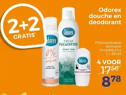Trekpleister Odorex douche en deodorant aanbieding