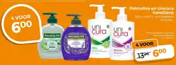 Trekpleister Palmolive en Unicura handzeep aanbieding