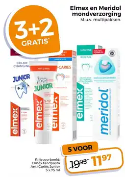 Trekpleister Elmex en Meridol mondverzorging aanbieding