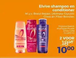 Trekpleister Elvive shampoo en conditioner aanbieding