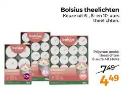 Trekpleister Bolsius theelichten aanbieding
