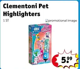 Kruidvat Clementoni Pet Highlighters aanbieding