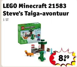 Kruidvat LEGO Minecraft 21583 Steve's Taiga-avontuur aanbieding