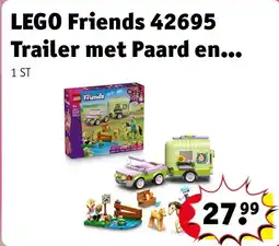 Kruidvat LEGO Friends 42695 Trailer met Paard en Veulen aanbieding