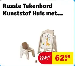 Kruidvat Russle Tekenbord Kunststof Huis met Stoel aanbieding