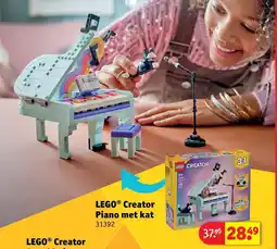 Kruidvat LEGO Creator Piano met kat aanbieding