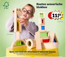 Kruidvat Houten sensorische blokken aanbieding