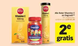 Albert Heijn Alle Roter Vitamine C en Dagravit** aanbieding