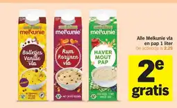 Albert Heijn Alle Melkunie vla en pap 1 liter aanbieding